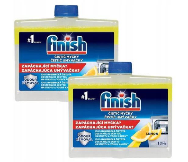 Finish FINISH 2x250ml Lemon Płyn do czyszczenia Zmywarki DUO - 1354505 - zdjęcie